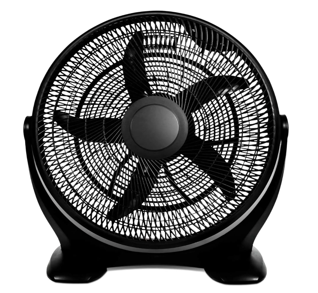 Simple Deluxe 20 Inch 3-Speed Plastic Floor Fans Quiet for Home Commercial, Residential, and Greenhouse Use, Outdoor/Indoor, Black