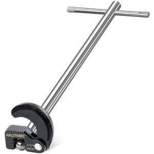 HAUTMEC PL0024 10" Basin Wrench Sink Faucet Wrench for Tight Spaces with Adjustable 3/8'' to 1-1/4''