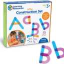 Learning Resources Letter Construction Activity Set - Alphabet Montessori Toys, Toddler Writing , ABC Phonics for Kids, Learn to Readd, Teacher Classroom Must Haves, Birthday Gifts for Students