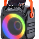 Karaoke Machine with  Wireless Microphone,Portable Karaoke Machine for Adults & Kids,Karaoke Microphone with PA System,Karaoke Speaker Supports for TWS,USB,FM,REC,AUX in,TF Card, Speaker And Microphone Only
