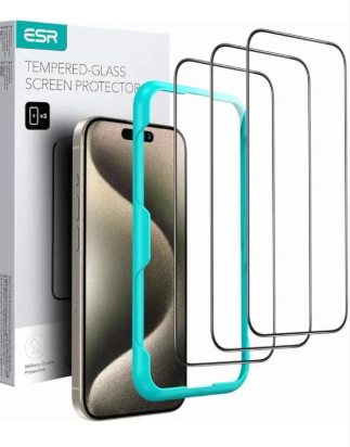 ESR 3 Pack for iPhone 16 Pro Max Screen Protector, [9H Hardness] [Military Grade Shatterproof] Tempered Glass Film with Easy Installation Tool, HD Clear, Scratch Resistant
CLASSIC SCREEN PROTECTOR