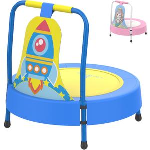 LANGXUN Baby & Toddler Toys, Mini Toddler Trampoline, Birthday Gifts for Baby Toddler Boys & Girls, Toddler Gift Ideas, Indoor Outdoor Trampolines for Kids Ages 6 Months to 4 Years