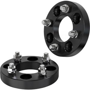 4x108 Forged Wheel Spacers Black 25mm (1inch) Compatible For Ford Contour 1995-2000, Escort 1981-1989, Focus 2000-2007, Tempo 1984-1994, Compatible Cougar 1980-1985 1999-2002 (2pc 73.1mm M12x1.5)