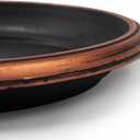 Decorative Heavy Duty Tray/Saucer (2 Pack) Rustic Medieval/French Country Look, Pot/Planter Base for Indoor/Outdoor Decor Use. Long Lasting, Reusable Light Weight (13 inches, Copper)