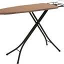 Household Essentials Mega Wide Top Ironing Board, 4-Legs, Steel Top Ironing Board with Fixed Iron Rest, FiberTech Cover and Fiber Pad, Scorch and Stain Resistant, Antique Bronze Frame