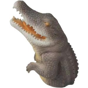ZXCVWWE 3D Resin Great White Shark Statue Crocodile Baking Head Sculpture Unique Garden Ocean December Craft Animals B7x7 for Home Figure