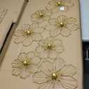 Deco 79 Metal Floral Home Wall Decor Wire Foiled Wall Sculpture with Scroll Accents, Wall Art 43" x 2" x 21", Gold
