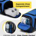 Vorspack Gym Bag for Men - 18 Inches Duffle Bag for Travel Duffel Bag with Shoe Compartment Lightweight Travel Bag for Gym Sports Overnight Weekender - Blue