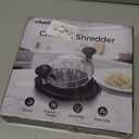 10" Pro Chicken Shredder Tool Twist Large for Kitchen, BPA-Free Food-Safe Meat Grinder, Visible Chicken Breast Meat Shredder with Strong Anti-Slip Bottom & Ergonomic Handle, Black