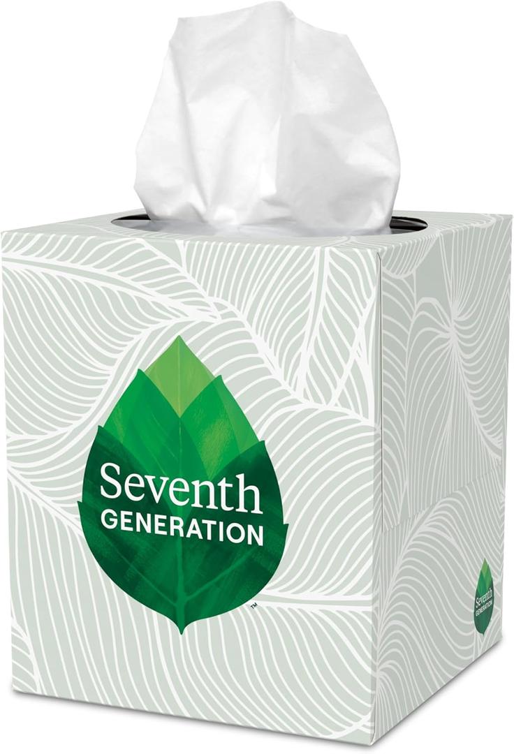 Seventh Generation Facial Tissue, 2-Ply Sheets, 85-Count Boxes (Pack of 36) (White)