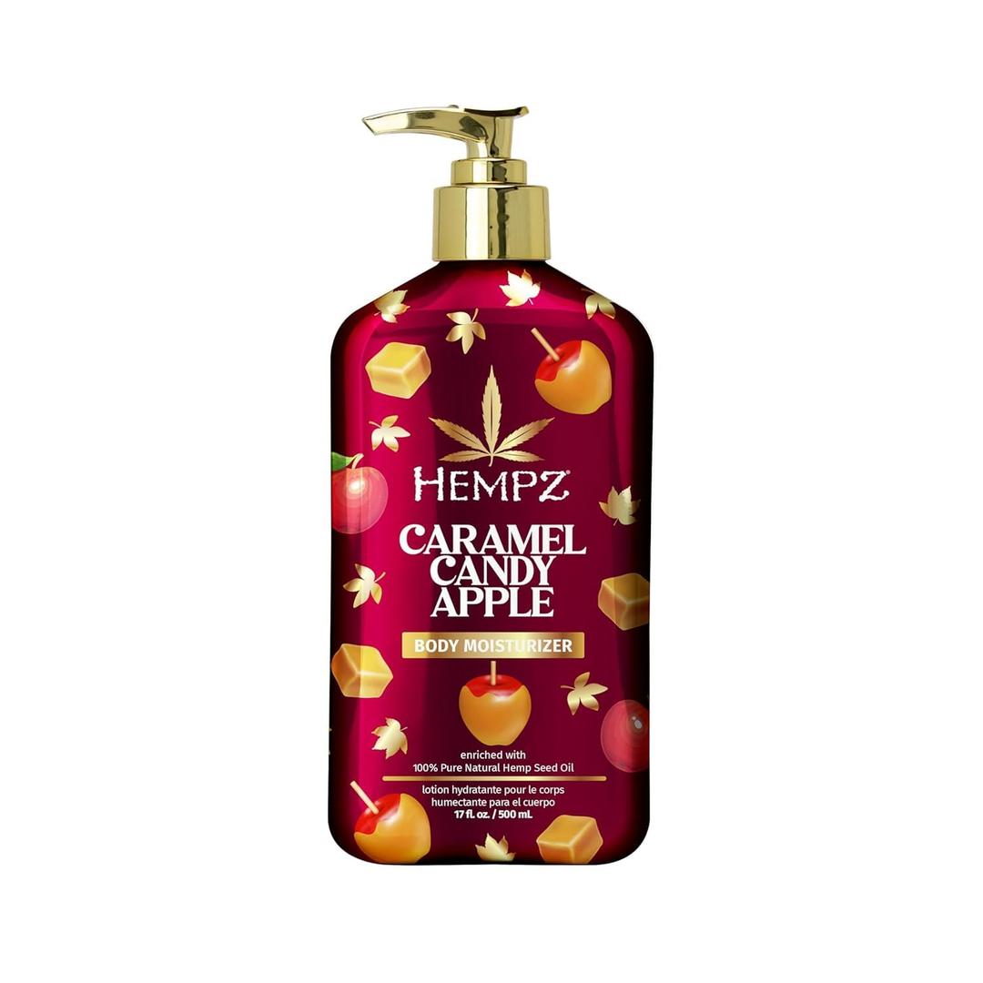 Hempz NEW Caramel Candy Apple Body Moisturizer, Body Lotion, Fall & Winter Skin Care for Men & Women, Limited Edition, 17 fl.oz.