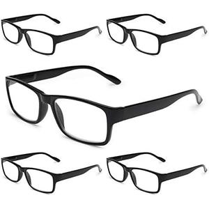 Gaoye Reading Glasses Men/Women, Eyeglasses, Blue Light Readers for Men/Women, Computer Eye Glasses, Cheaters (+2.0)  5 pcs