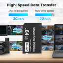 Original 64GB Memory Stick Pro Duo MARK2,High-Speed Memory Stick Duo Compatible with PSP1000 2000 3000 Accessories and Camera Memory Cards