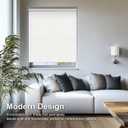 CHICOLOGY Cordless Roller Shades for Windows, Light Filtering Window Blinds, Easy Install Window Shades for Home & Apartments, UV Protection, Modern Window Treatments, Urban White, 29" W x 72" H