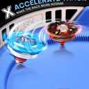 X Stadium Battle Set with X-Celeration Rail, 6 Right-Spin Tops, 2 Launchers and 1 Arena, Blade Battling Xtreme Game