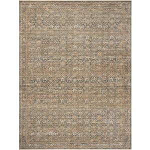 Loloi Amber Lewis Molly Collection MOL-02 Denim/Gold 2'-3" x 3'-10" Low Pile Accent Rug (2'3" x 3'10" (Rectangular))