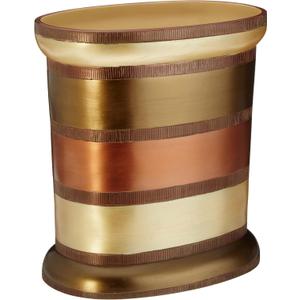 Zahari Home Decorative Trash Can for Bathroom, Office & Bedroom - 2.1 Gallons Stylish & Small Trash Can for Dorms, Desktop & Restroom - Chic Waste Basket for Compact Spaces, Contempo