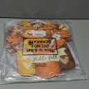 2 x Geetery Thanksgiving Door Signs Vintage Hello Fall Front Door Decoration Autumn Gnome Sunflower Pumpkin Wooden Hanging Signs for Fall Home Front Porch