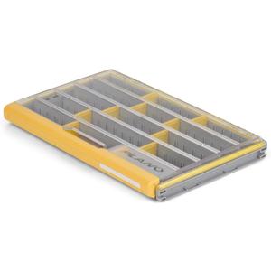Plano EDGE 3700 Premium Thin Tackle Utility Box, Clear and Yellow, Waterproof and Rust-Resistant Bait and Tackle Box Storage Organization