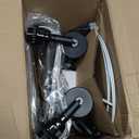 Touch Lamp for Living Room Bedroom, 21" Table Lamps Set of 2 with USB C+A Ports, Touch Bedside Lamps for Nightstand with 3 Way Dimmable, 2 LED Bulbs Included, Black