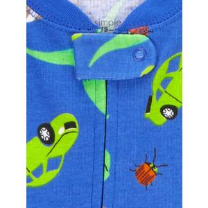 Kids' 2-Pack Snug Fit Footless Cotton Pajamas 6-9M