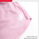 New Balance Girls Athletic Shorts - Active Performance Mesh Running Shorts - Dolphin Gym Shorts for Girls (Sizes: 7-16) (Light Raspberry)