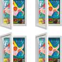 4 Pack Kids Art Frame, Kids Artwork Frames Changeable 8 x10.5 with Mat and 9 x12 Without Mat, White Front Opening Children Picture Storage Frame for Wall Holds 50Pcs Crafts, Drawing, Art Projects