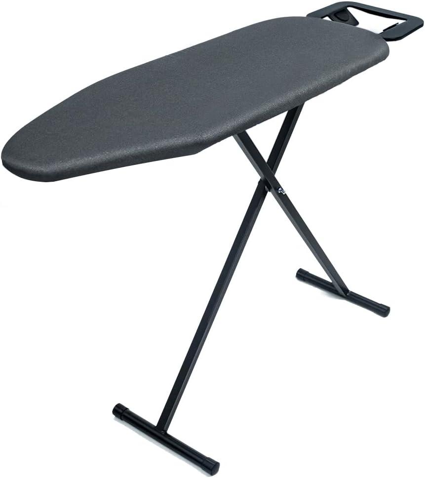 Duwee 12"x36" Ironing Board with Heat Resistant Cover and Thicken Felt Pad, Folding Adjustable Height Compact Ironing Board, Light Weight, Easy to Storage, Black Duwee 12"x36" Ironing Board with Heat Resistant Cover and Thicken Felt Pad, Folding Adjustable Height Compact Ironing Board, Light Weight, Easy to Storage, Black