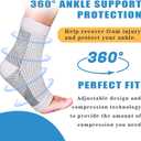 Neuropathy Socks for Women, 6Pairs Soothe Compression Socks for Neuropathy Pain, Ankle Brace Plantar Fasciitis Swelling Relief