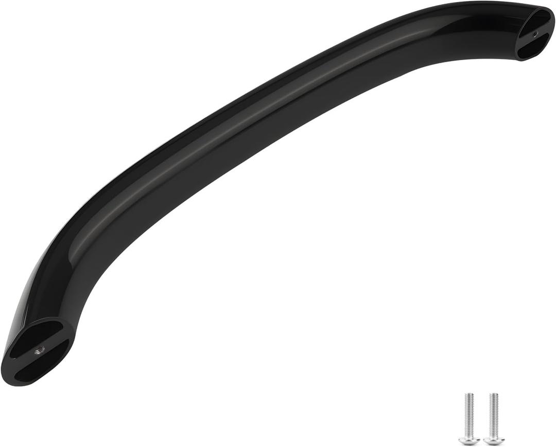 Microwave Door Handle Black Compatible with Frigidaire Electrolux Select Microwaves, Replace# 5304477398, Approx. 24.8 cm / 9.76 in Hole Spacing, 27.6 cm / 10.87 in Overall Length