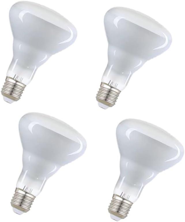 BR30 65W Flood Incandescent Light Bulbs, 2700K Soft White, E26 Base, 110V-130V, 65 Watt Reflector Indoor Flood Light Bulb,620 Lumens (4-Pack)