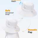FURTALK Baby Toddler Sun Hat Bucket Hat with Neck Flap Wide Brim Hats Beach Vacation Essentials