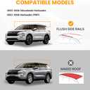 Snailfly Lockable Crossbars for Mitsubishi Outlander 2022-2026 & Outlander PHEV 2023-2026 (with Flush Side Rails), Aluminum Roof Rack Cross Bars, Cargo Carrier Accessories for Kayaks Bikes Skis Canoes