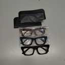 REAVEE 3 Pack Reading Glasses for Women Blue Light Blocking Computer Fashion Readers with Spring Hinge and Glasses Pouch +2.75