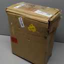 LAATOOREE Nightstands Set of 2, Small Side Table, Bedside Table with Fluted Door, Solid Wood Feet; Modern MidCentury End Table for Bedroom, Small Space (Black)