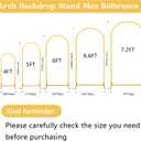 Fivenl Arch Backdrop Stand 7.2FT Balloon Arch Stand Stable Gold Wedding Arch Frame Metal Arch Backdrop Stand for Wedding Ceremony Birthday Party Bridal Baby Shower Banquet Decoration