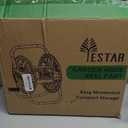 Water Hose Reel Cart, Holds 60-80 Ft of 5/8 Inch Hose, Green Wall Mounted Garden Hose Cart, Portable Hose Reel for Convenient Storage and Watering