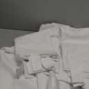 Easy-Going Outdoor Patio Curtains Detachable Tab Top Windproof Weatherproof Curtain for Cabana, Porch, Pergola and Gazebo, Tab Bottom Drape, 2 Panels, 54W x 84L inch, White