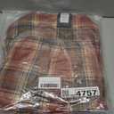 Women's Sherpa Lined Jackets Sherpa Turn-Down Collar Warm Winter Fleece Flannel Jacket for Women Trendy (Medium, orange/white)