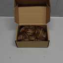 REECHO 12" Ponytail Extension, Classic Loose Curly Wavy Claw Clip Pony tails Hair Extensions Hairpieces for Women (Light Brown with Blonde Highlights)