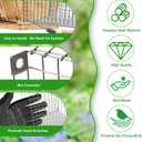 Tryly 2Pcs Bluebird House Protector Guards, Stainless Bird House Entrance,Designed for the Secure of Eastern Bluebird Homes and Their Chicks (Square)