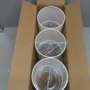 Wellmet Small Lamp Shades,ONLY for Candle Bulbs,Clip-on Drum Mini Lampshades,Set of 6, 5.5"x 5.5"x5",Cream White