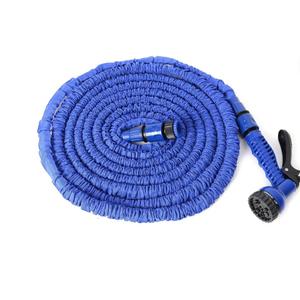 Other 75 ft. Expandable Hose - Blue, Silicone, 5 Bar Pressure, 3x Fold, No Twist, Compact, DIN Connector, Multi-Purpose, Includes Hose & Nozzle