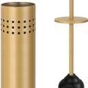 Blue Donuts Toilet Plunger with Holder for Bathroom, Multi Drain Suitable Also for Bathtubs, Quick Dry, Gold