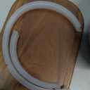 Nucookery Ceramic Butter Dish, Embossed Butter Keeper with Wood Lid for Countertop, Butter Holder and Container with Double Silicone Seal (Fan Pattern)