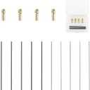 Tig Welding Tungsten Electrodes Set with 4 Wedge Collet Adapter and 0.5mm 1mm Diameter Filler Rods for Jewelry Making Metalwork DIY Repair