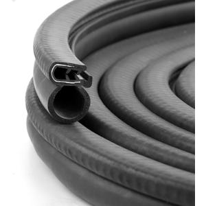 0.59"0.9" Rubber U Channel Bulb Trim Seal,Flexible PVC Edge Guard Trim for Cars,Boats and RVs,Anti-Collision,Resistant Wear,Waterproof,Reduce Noise (12FT)