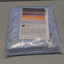 BGment Room Darkening Curtains 63 Inches Long, Grommet Thermal Insulated Blackout Curtains with Wave Line and Dots Printed for Bedroom, 2 Panels, Each 52 x 63 Inch, Light Blue