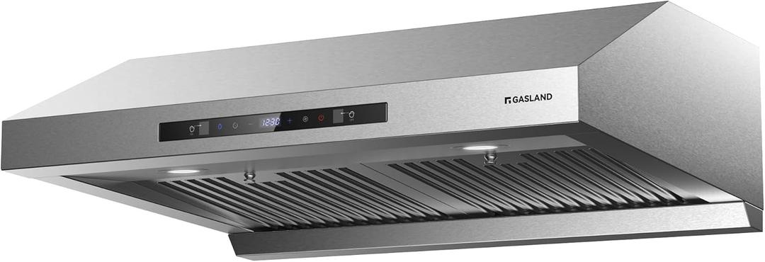 GASLAND Master 30 Inch Under Cabinet Range Hood, 700 CFM for Heavy-Duty Cooking Kitchen Exhaust Fan, 3-speed Powerful Stove Vent Hood 67dB, Double Filters Vent Hood with 5000K LED light