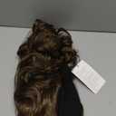 Wiginway 26 inch Long Curly Light Ash Brown Hair Premium Synthetic Women's Wig 3/4 Half Wig with Black Headband